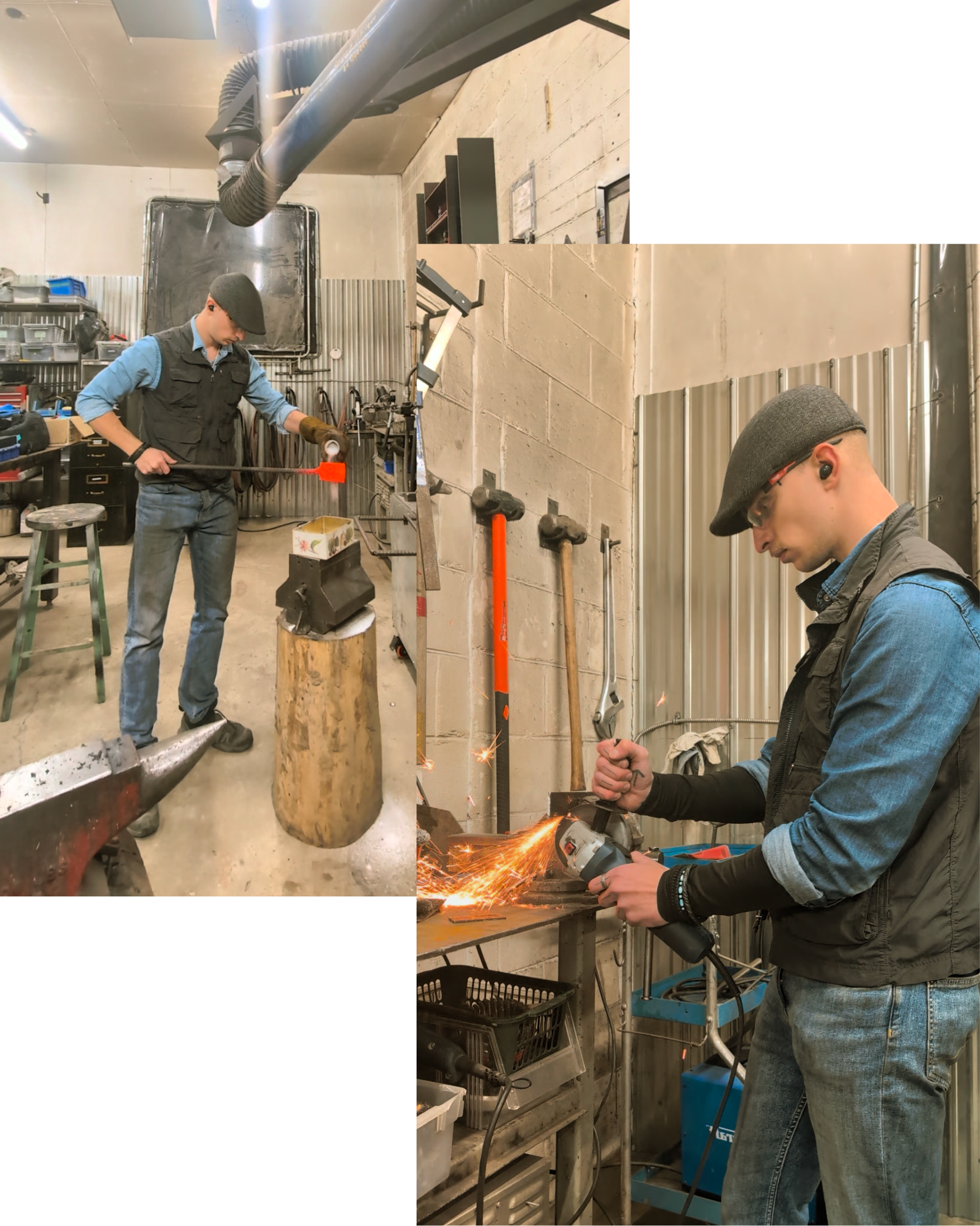 Bague forgée à la main